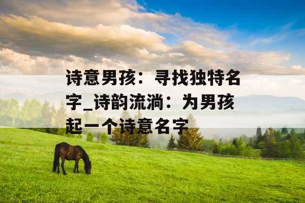 诗意男孩：寻找独特名字_诗韵流淌：为男孩起一个诗意名字