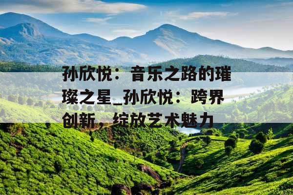 孙欣悦：音乐之路的璀璨之星_孙欣悦：跨界创新，绽放艺术魅力