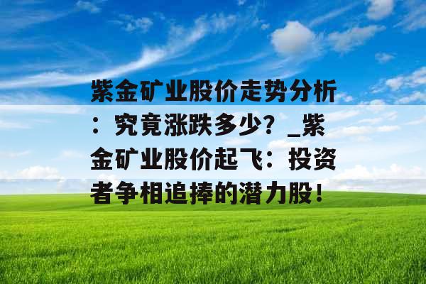 紫金矿业股价走势分析：究竟涨跌多少？_紫金矿业股价起飞：投资者争相追捧的潜力股！