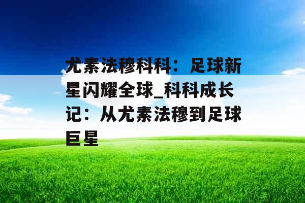 尤素法穆科科：足球新星闪耀全球_科科成长记：从尤素法穆到足球巨星