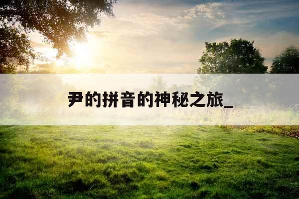 尹的拼音的神秘之旅_ 尹的拼音的神秘之旅_