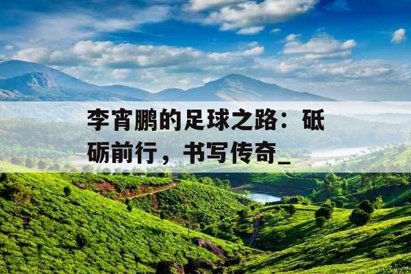 李宵鹏的足球之路：砥砺前行，书写传奇_