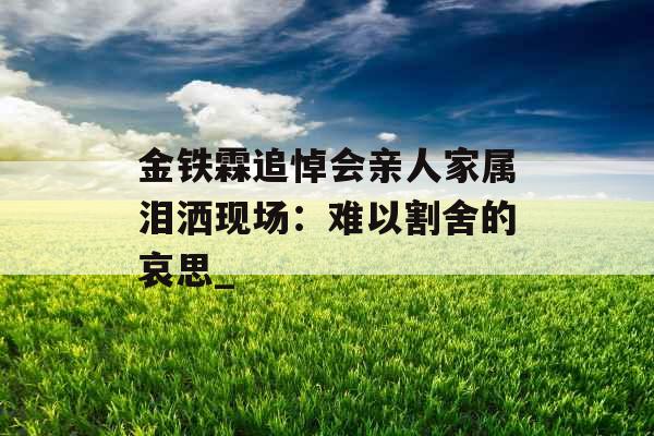 金铁霖追悼会亲人家属泪洒现场：难以割舍的哀思_