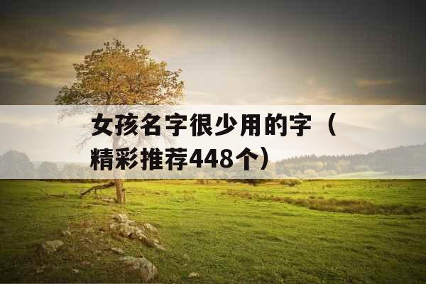 女孩名字很少用的字（精彩推荐448个）