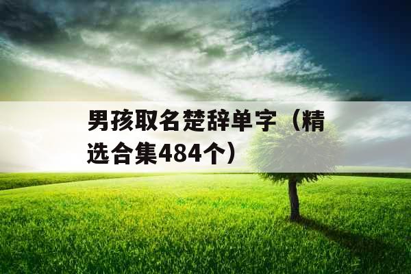 男孩取名楚辞单字(精选合集484个) 男孩取名楚辞单字(精选合集484个)