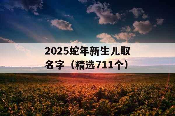 2025蛇年新生儿取名字(精选711个) 2025蛇年新生儿取名字(精选711个)