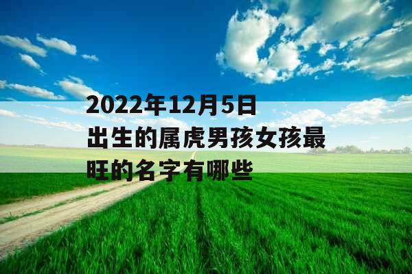 2022年12月5日出生的属虎男孩女孩最旺的名字有哪些