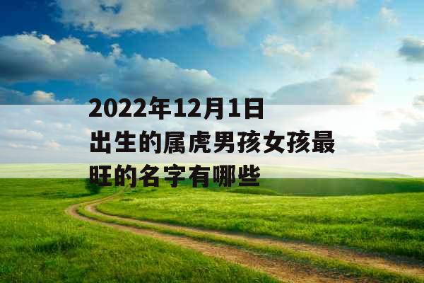 2022年12月1日出生的属虎男孩女孩最旺的名字有哪些
