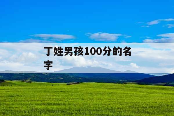 丁姓男孩100分的名字 丁姓男孩100分的名字