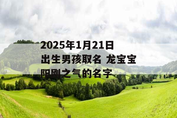 2025年1月21日出生男孩取名 龙宝宝阳刚之气的名字 2025年1月21日出生男孩取名 龙宝宝阳刚之气的名字