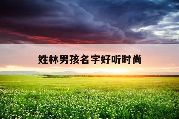 姓林男孩名字好听时尚