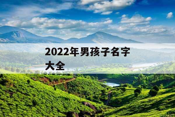 2022年男孩子名字大全 2022年男孩子名字大全