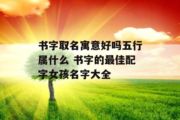 书字取名寓意好吗五行属什么 书字的最佳配字女孩名字大全