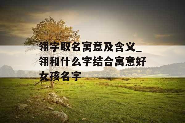 翎字取名寓意及含义_翎和什么字结合寓意好女孩名字 翎字取名寓意及含义_翎和什么字结合寓意好女孩名字