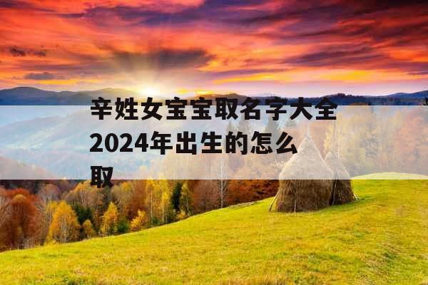 辛姓女宝宝取名字大全2024年出生的怎么取 辛姓女宝宝取名字大全2024年出生的怎么取