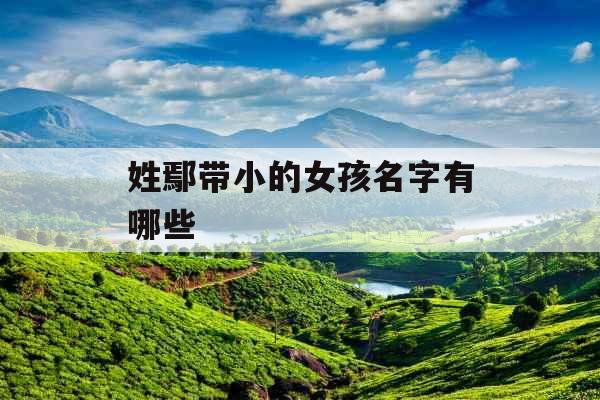 姓鄢带小的女孩名字有哪些 姓鄢带小的女孩名字有哪些