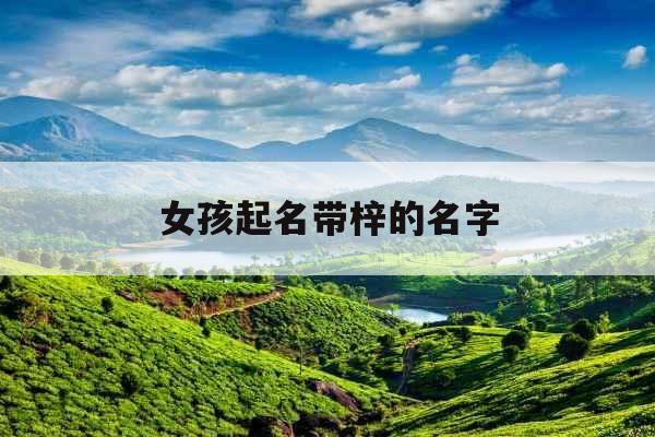 女孩起名带梓的名字 女孩起名带梓的名字