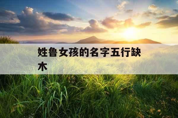 姓鲁女孩的名字五行缺木