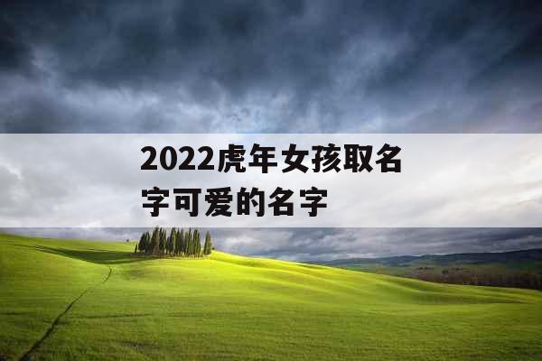 2022虎年女孩取名字可爱的名字